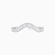 Elegant Contoured Diamond Matching Band - Shahin Jewelry